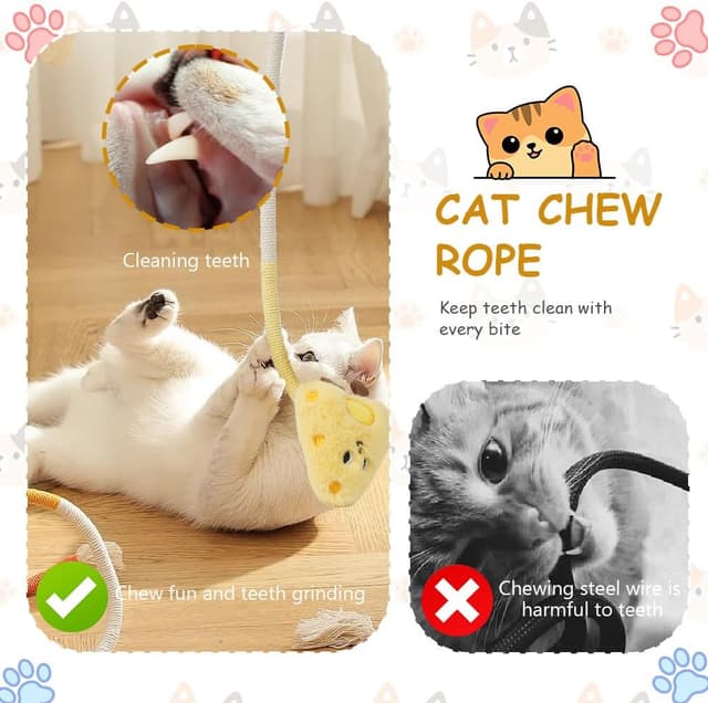 Thumbnail 5 de Adiwo Jouet Chat 4 pièces