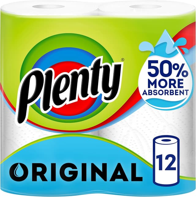 Imagen de Plenty Original Kitchen Roll 12 rolls 🧻 en OfertitasTOP