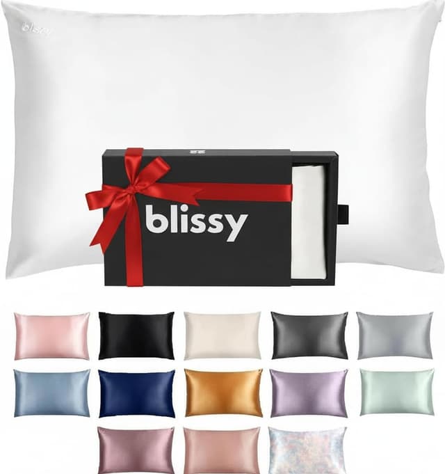 Detalle de Blissy Silk Pillowcase 22 momme Queen