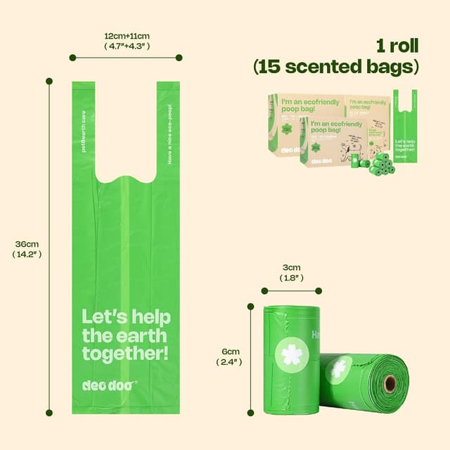 Thumbnail 5 de Poo Bags Dogs with Tie Handles 270-count