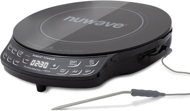 Detalle de Nuwave Upgraded Induction Cooktop with Digital Temp Probe and 106 Temperature Controls