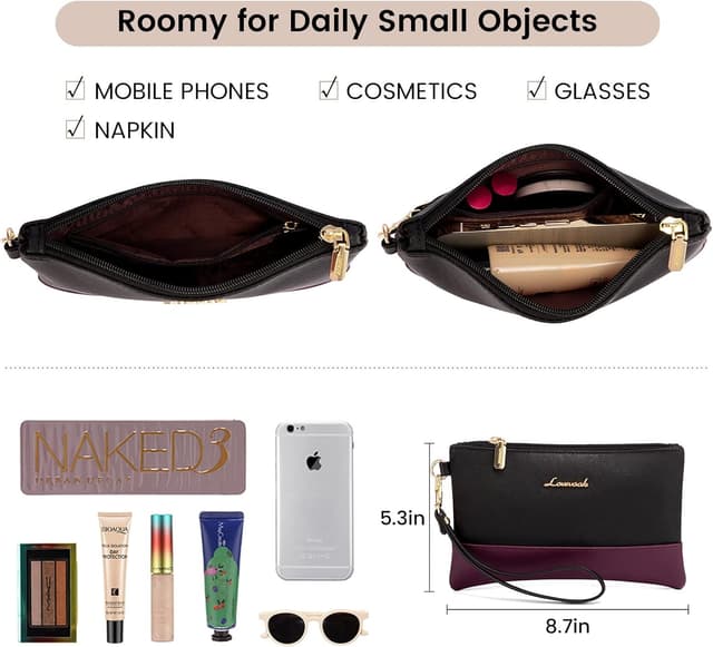 Detalle 2 de LOVEVOOK Women’s Laptop Bag for 17.3 Inch Laptops — Waterproof Work Tote with Clutch Purse