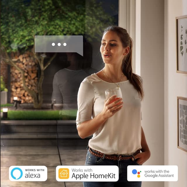 Detalle de Philips Hue White Paletto LED smart per esterni Lucca Luce Bianca Calda, antracite (IP44)