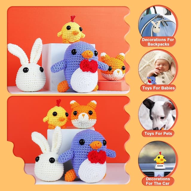 Thumbnail 3 de Kit de Ganchillo Coopay para Principiantes 🧶 Animales Amigurumi