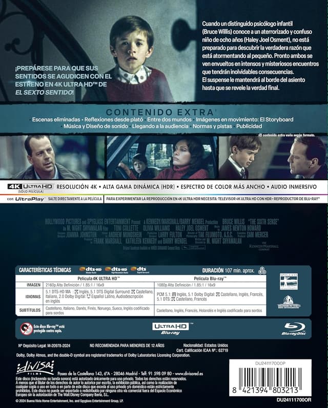Detalle 2 de Divisa HV El Sexto Sentido 4K UHD