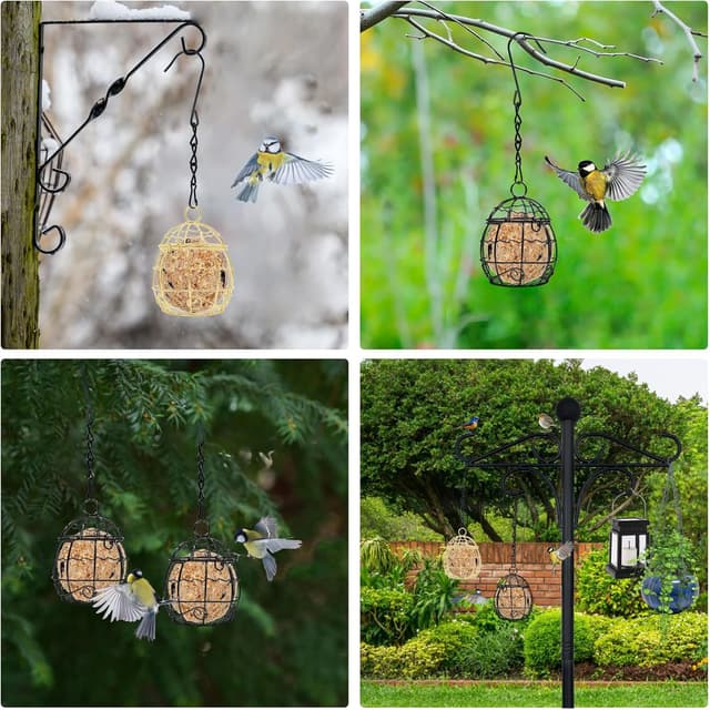 Thumbnail 6 de Fat ball bird feeders 4 pack metal