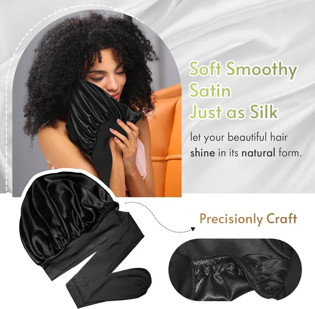 Detalle de Reversible Silk Hair Bonnet