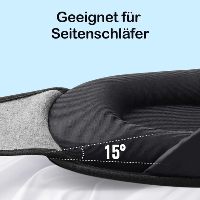 Detalle 2 de INNELO Schlafmaske für Seitenschläfer 15°