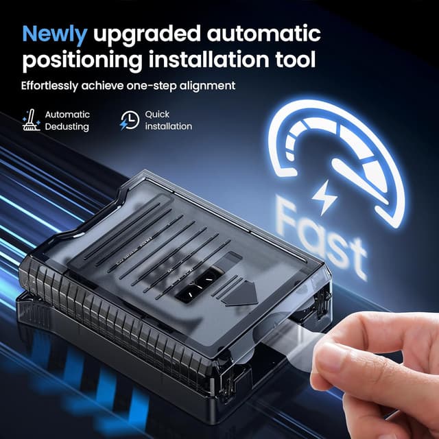 Detalle de UniqueMe Apple Watch screen protector 4 pack