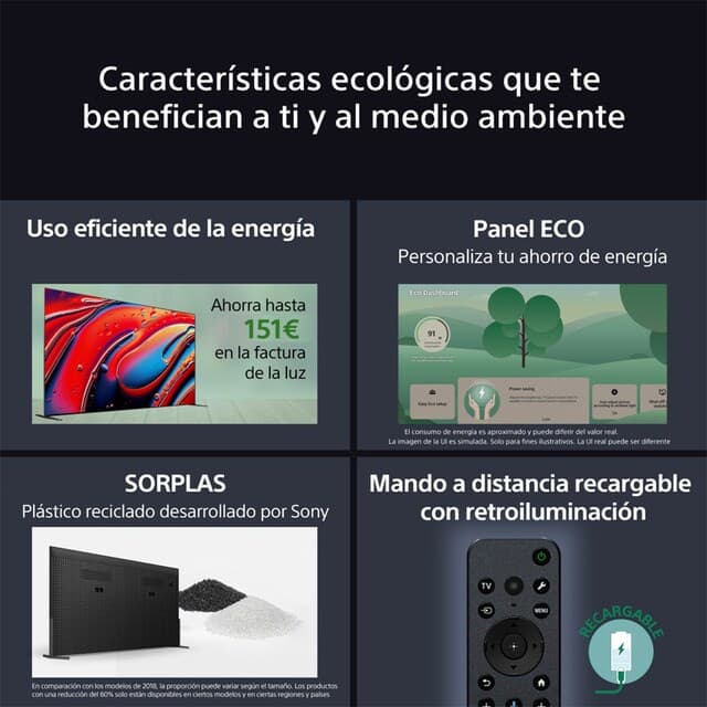 Thumbnail 6 de Sony BRAVIA 8A OLED 139cm TV 4K HDR 120Hz