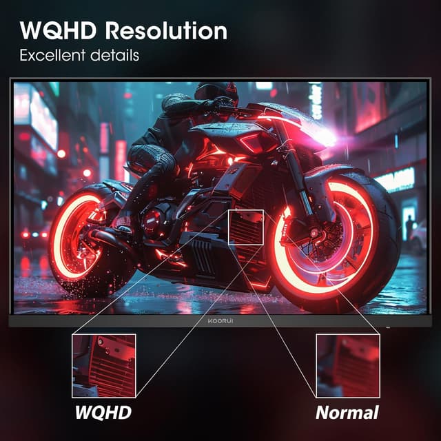 Detalle 2 de KOORUI G2721P 27" WQHD 200Hz Gaming Monitor