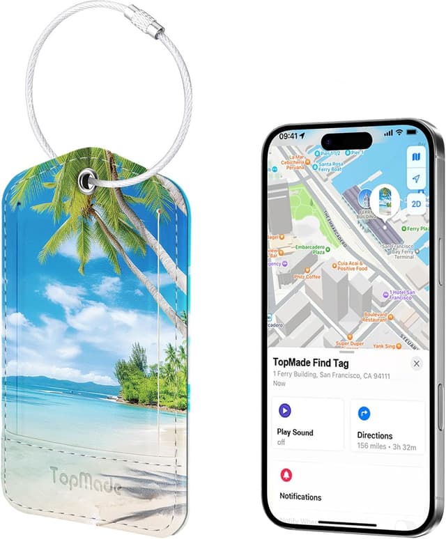 Thumbnail 3 de TopMade Smart Luggage Tag with Find My, Rechargeable 1