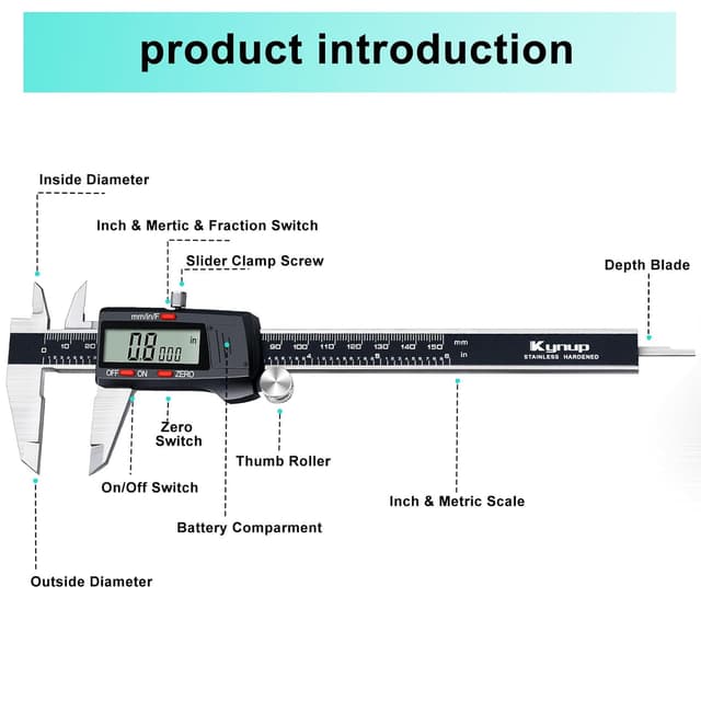 Thumbnail 4 de Kynup Digital Vernier Caliper 150mm