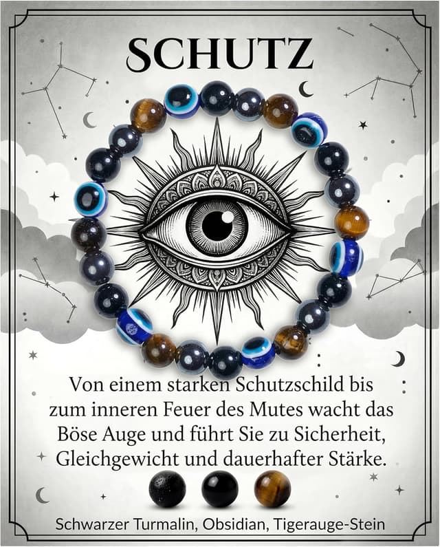 Thumbnail 6 de Bivei Armband Stärkendes Kristall-Heilungsarmband 8 mm – Dehnbares Perlenarmband für Damen & Herren