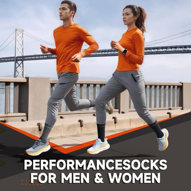 Detalle de Alaplus Hiking Socks for Women & Men – cushioned breathable merino wool crew socks, 3 pairs