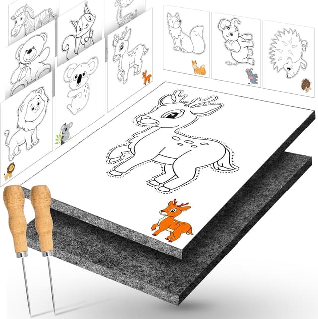 Detalle de Prickelnadel Set ab 4 Jahre – Komplettes Prickelset