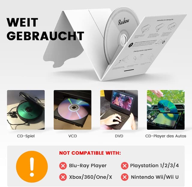 Thumbnail 4 de Reshow Laser-Linsen-Disc-Reinigungsset