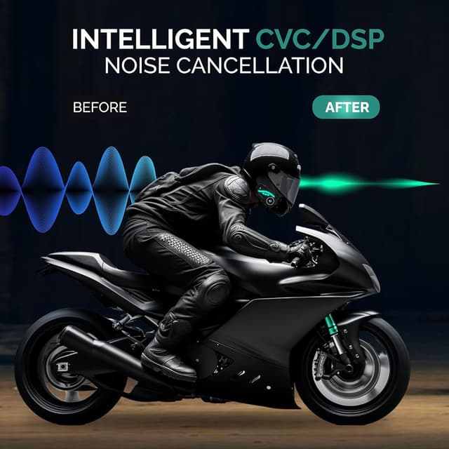 Thumbnail 3 de SWAREY Interfono Bluetooth Moto V8 5.2 1000M