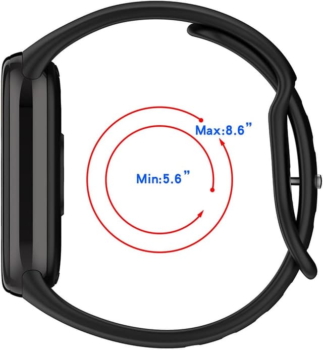 Detalle 2 de BYISYUE Silicone Replacement Band for Xiaomi Smart Band 8/9/10 – TPU sport watch strap