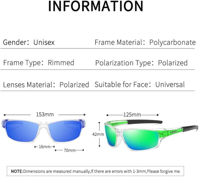 Thumbnail 1 de HGDGears Polarized Sport Sunglasses 70mm lens