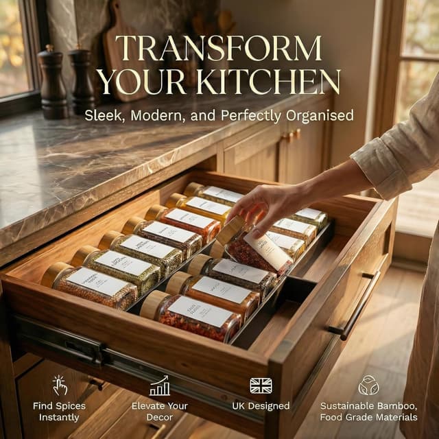 Detalle 2 de Livabl Glass Spice Jars 120ml — 24 pack 🧂