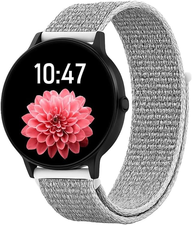 Detalle de Nylon replacement strap for Reflex Active smartwatches (Series 4/5/6/7/9/10/12/13/14/15/16/23/26)