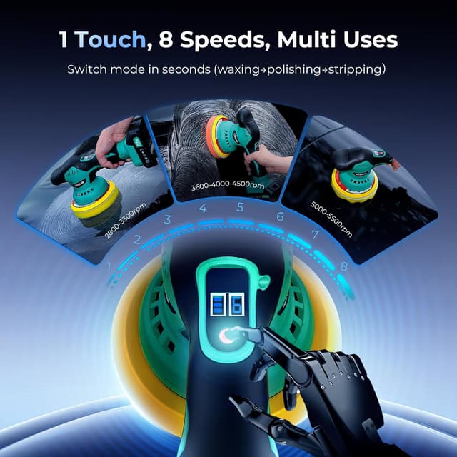 Thumbnail 1 de ETOOLAB Car Polisher 21V, 8‑speed kit