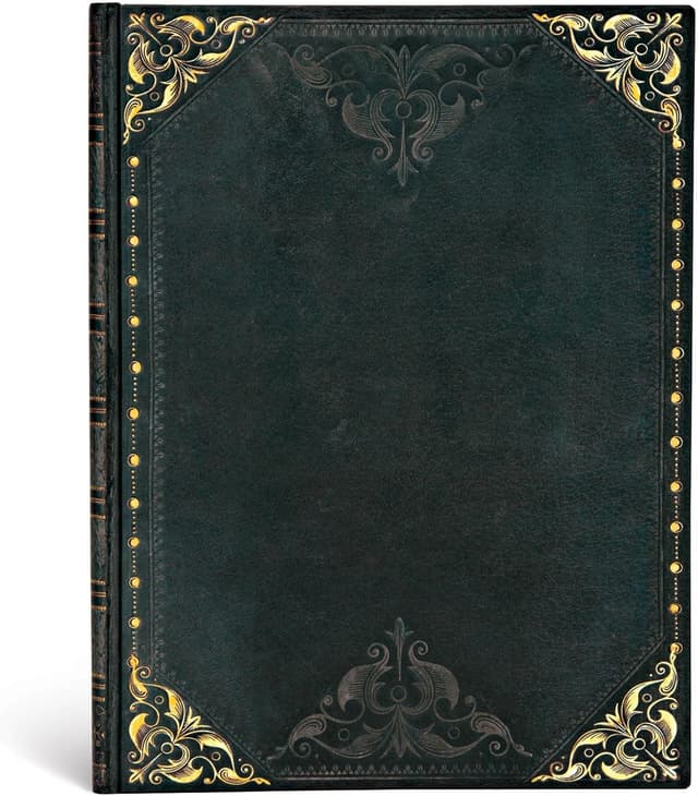 Detalle de Paperblanks Ribelle di Mezzanotte – Diario a copertina rigida Ultra con chiusura in fascia elastica e tasca per ricordi