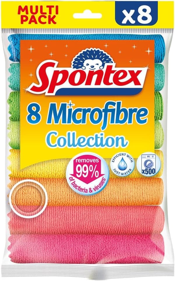 Detalle de Microfibre cleaning cloths 8 pack 30 x 30cm