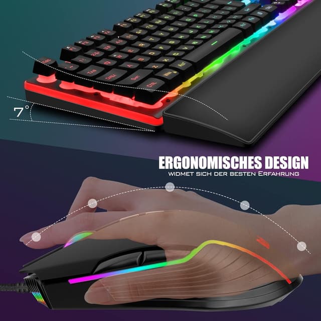 Thumbnail 4 de RedThunder K10 Gaming Keyboard Combo 7200 DPI