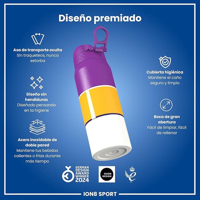 Thumbnail 5 de ion8 NBA Los Angeles Lakers Botella térmica 750 ml 🥤