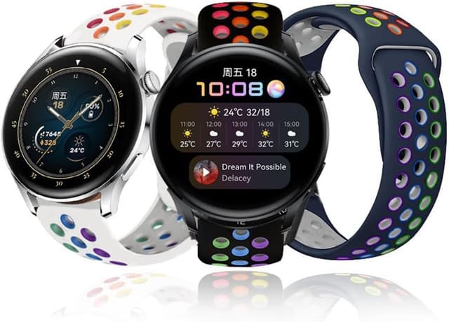 Detalle de BYISYUE breathable watch strap 22mm