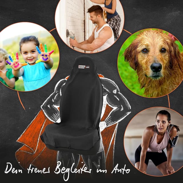 Thumbnail 5 de Upgrade4cars Autositzschoner vorne