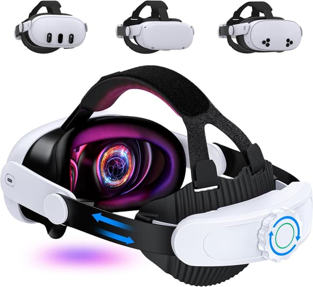 Detalle de VR Head Strap for Quest 3/3S/2 Adjustable Support