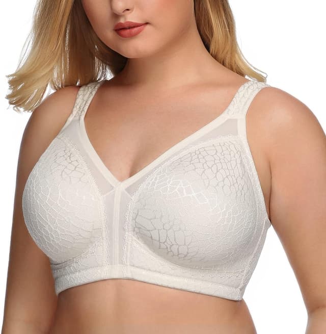 Detalle 2 de DotVol Damen Komfort Vollschalen Minimizer-BH ohne Bügel für große Größen