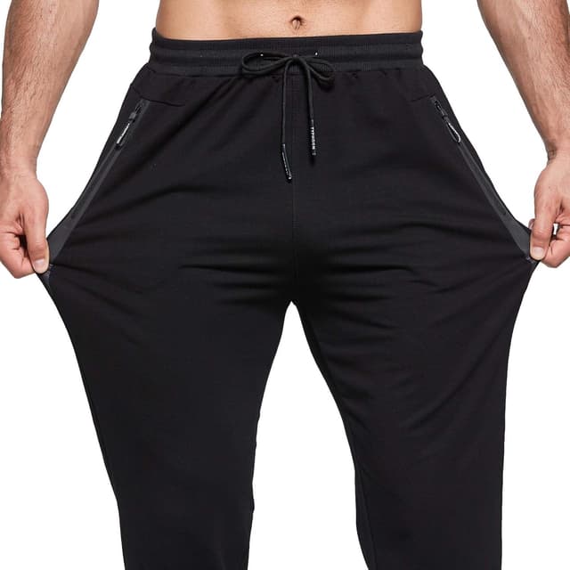 Detalle 2 de JustSun slim-fit tracksuit bottoms joggers with zip pockets (men’s)