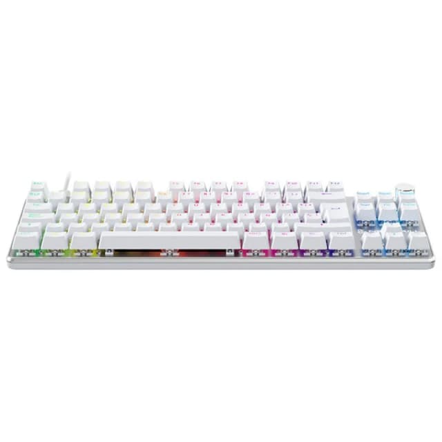 Detalle 2 de Newskill Serike V2 TKL Teclado mecánico gaming RGB Blanco NewSwitch Red 87 teclas