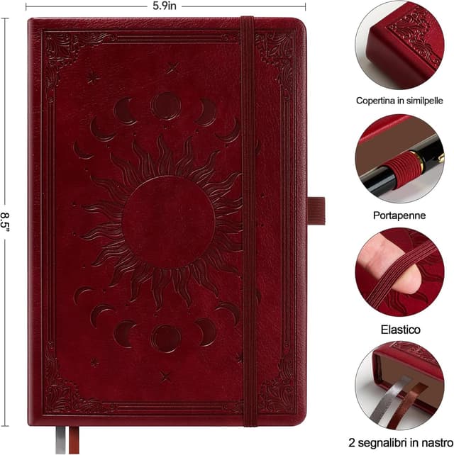 Detalle 2 de HwxBen diario A5 con penna 360 pagine