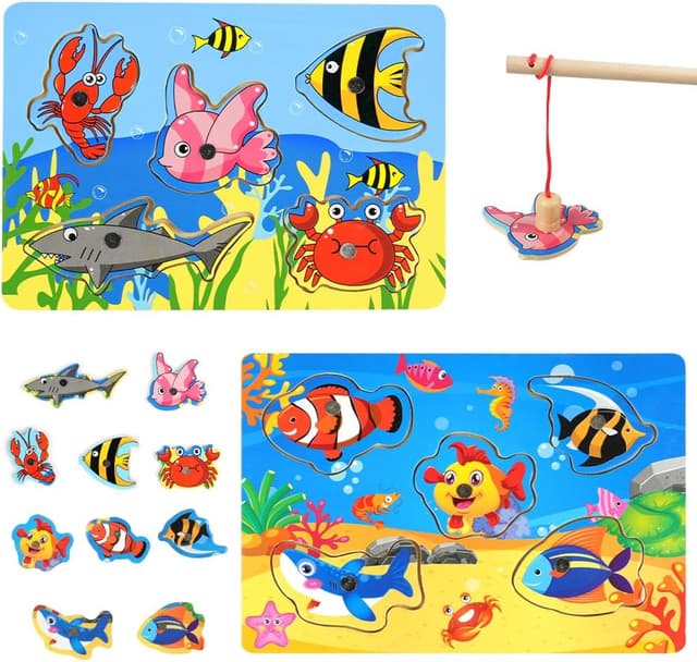 Imagen de Vicloon Juego de pesca magnético 10 piezas en OfertitasTOP