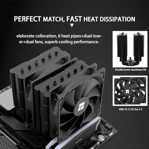 Thumbnail 3 de Thermalright Peerless Assassin 120 SE 6-heatpipe CPU cooler