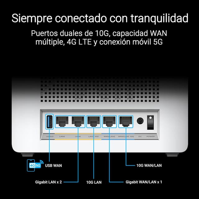 Thumbnail 4 de ASUS ZenWiFi BQ16 2-Pack Sistema WiFi 7 Cuatribanda