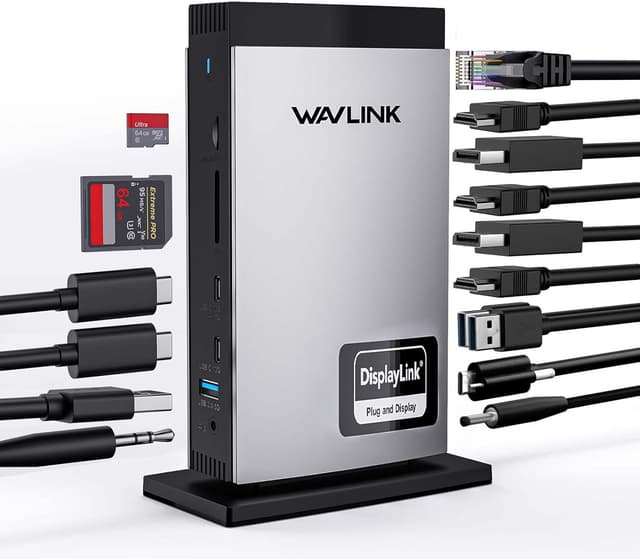 Imagen de WAVLINK Docking Station USB-C con triplo HDMI en OfertitasTOP