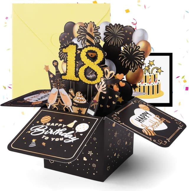 Thumbnail 4 de OFFCUP 18 Anni biglietto di auguri 3D per compleanno