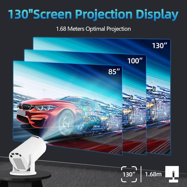 Thumbnail 5 de HY300pro+ Mini Projector 4K 1080P WiFi 6 📽