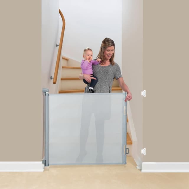 Thumbnail 6 de Treppenschutzgitter ausziehbar 0-180 cm Grau