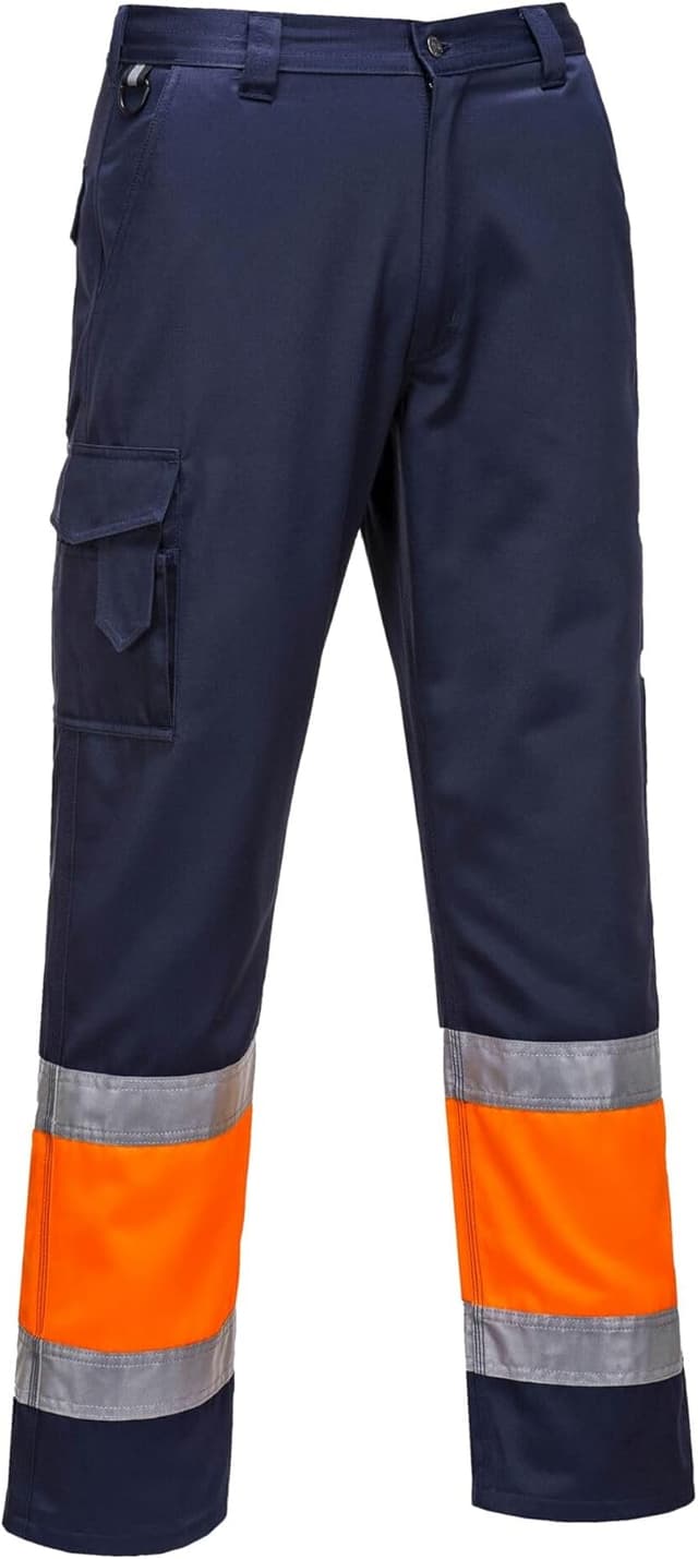 Detalle 2 de Portwest Pantalone E049 da lavoro con tasche e bande riflettenti EN ISO 20471