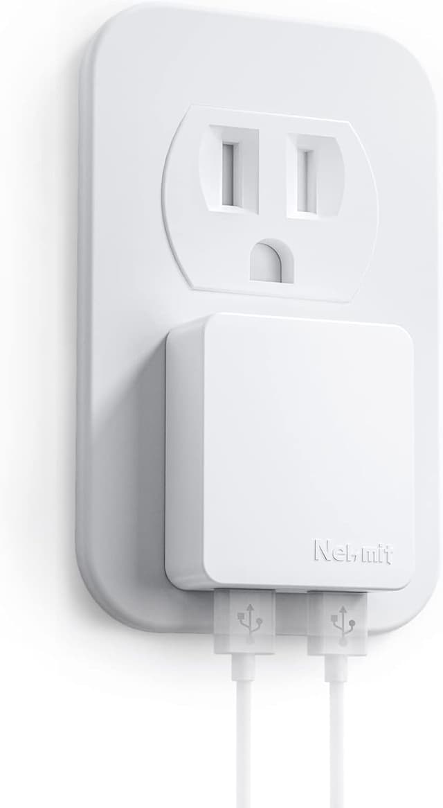 Detalle de Nekmit Dual Port Ultra Thin USB Wall Charger