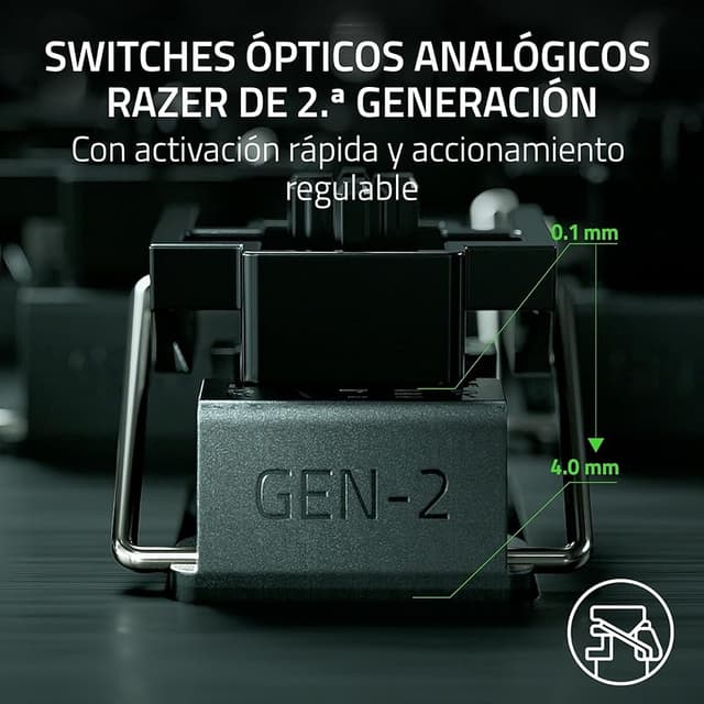 Detalle de Razer Huntsman V3 Pro Mini teclado óptico 0,1–4 mm