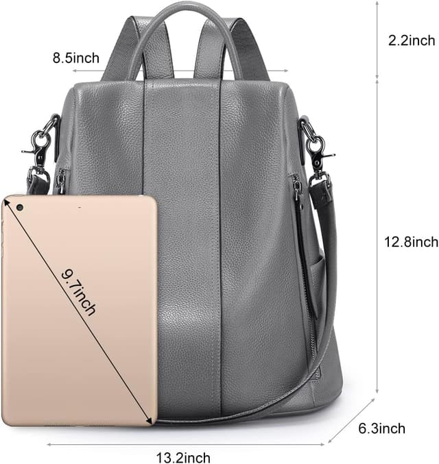 Detalle de S-ZONE Women’s Backpack – 13.2-inch satchel-style daypack for tablet carry