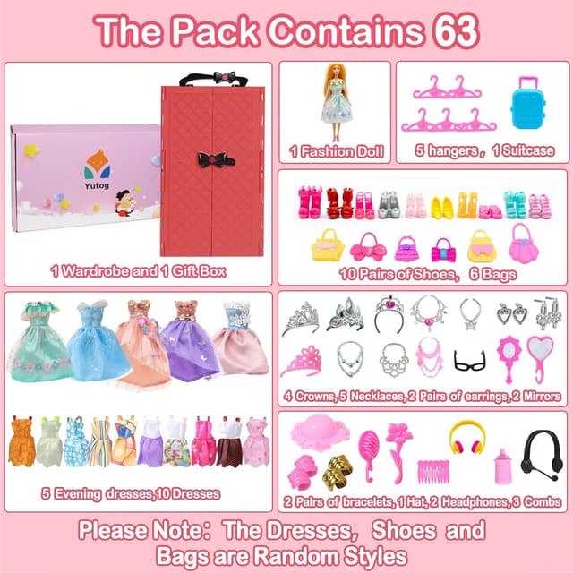 Thumbnail 1 de Yutoy Kleiderschrank Puppe Set